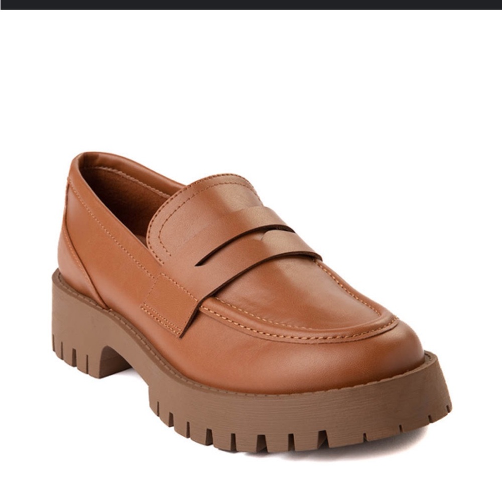 Madden Girl Cognac Loafers